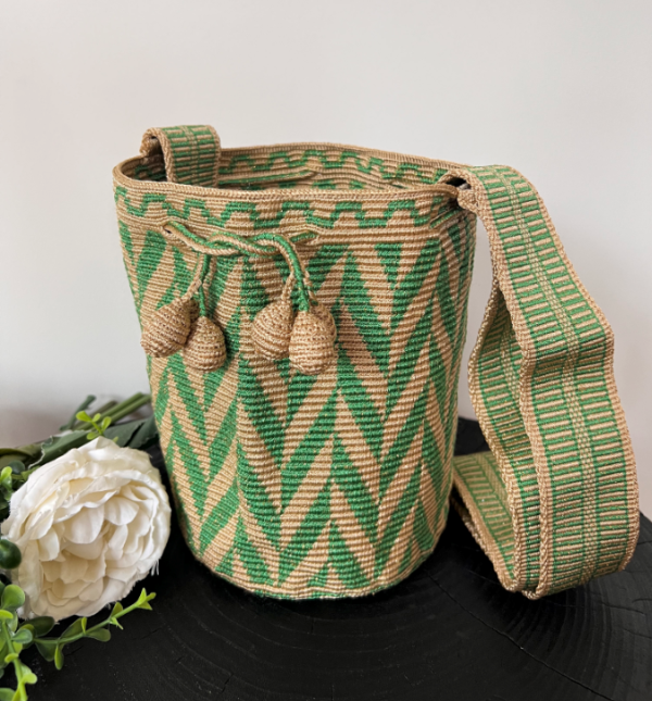 Wayuu Colombian Wayuu bag, imported hand-woven crossbody bag - 图片 12