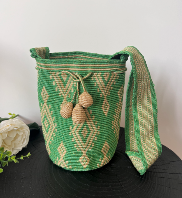 Wayuu Colombian Wayuu bag, imported hand-woven crossbody bag - 图片 14