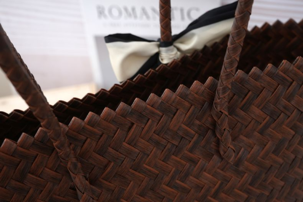 Vintage minimalist casual hand-woven bag, shoulder bag - 图片 5