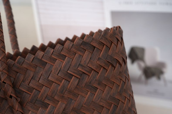 Vintage minimalist casual hand-woven bag, shoulder bag - 图片 6