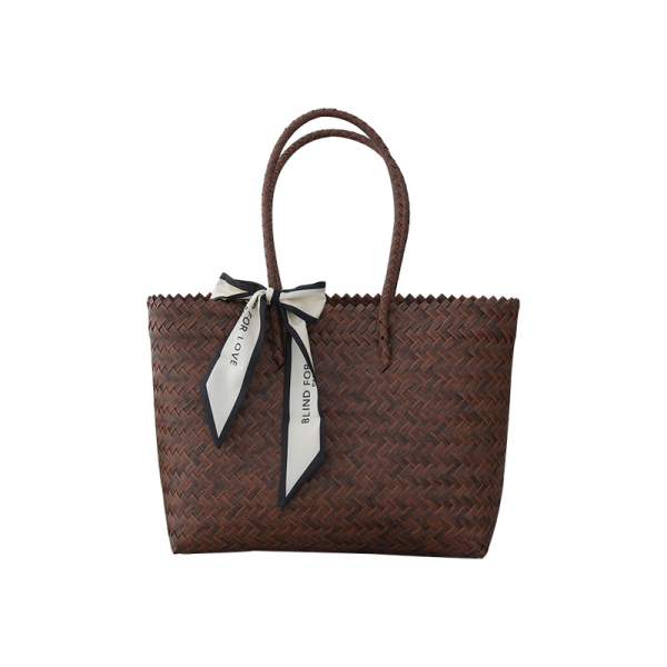Vintage minimalist casual hand-woven bag, shoulder bag - 图片 2