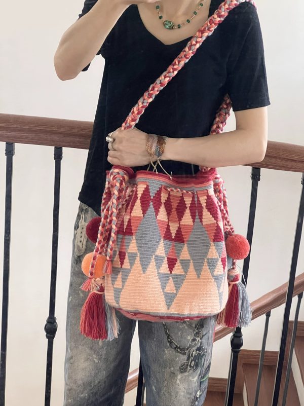 Wayuu Colombian Wayuu bag, imported hand-woven crossbody bag - 图片 7