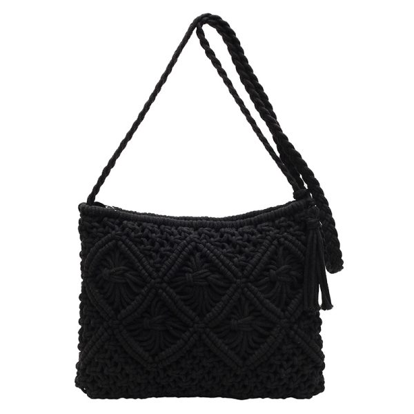 versatile single-shoulder crossbody woven bag - 图片 2