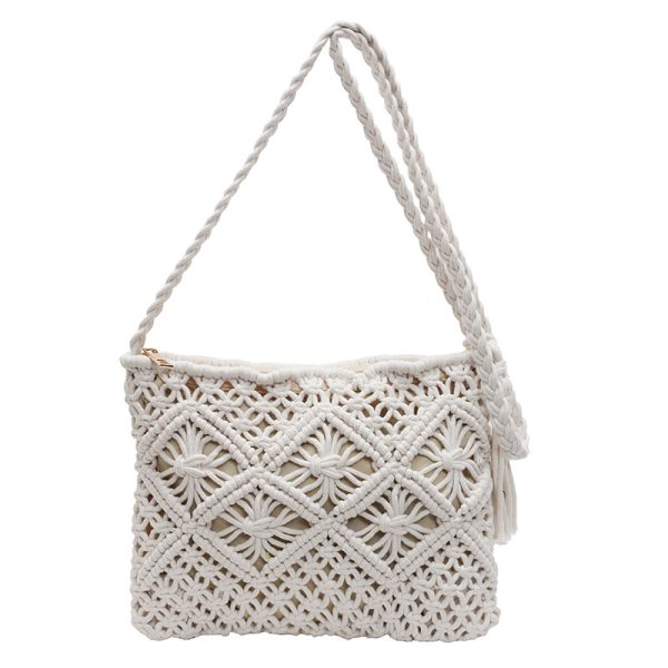 versatile single-shoulder crossbody woven bag - 图片 3