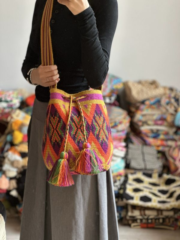 Wayuu Colombian Wayuu bag, imported hand-woven crossbody bag - 图片 10
