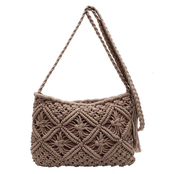 versatile single-shoulder crossbody woven bag - 图片 6