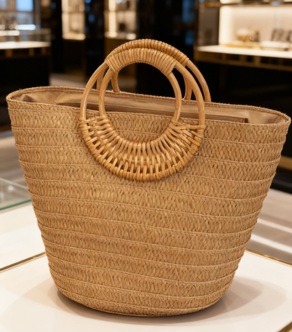 Handwoven rattan bag, fashionable and trendy handbag - 图片 5