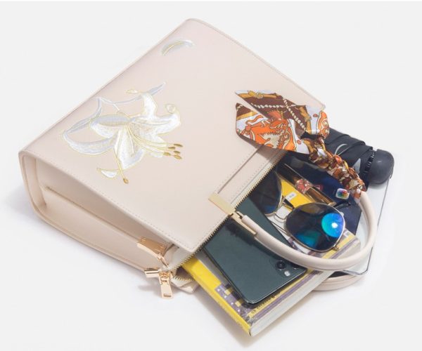 High-end Chinese embroidery large-capacity handbag and crossbody bag for women - 图片 9