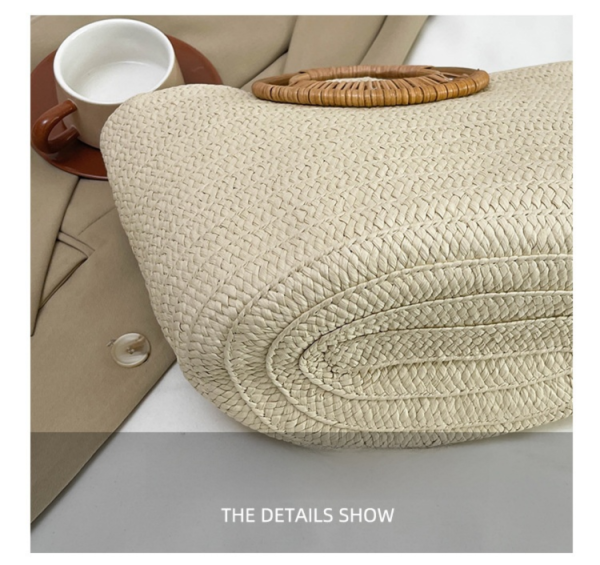 Handwoven rattan bag, fashionable and trendy handbag - 图片 14