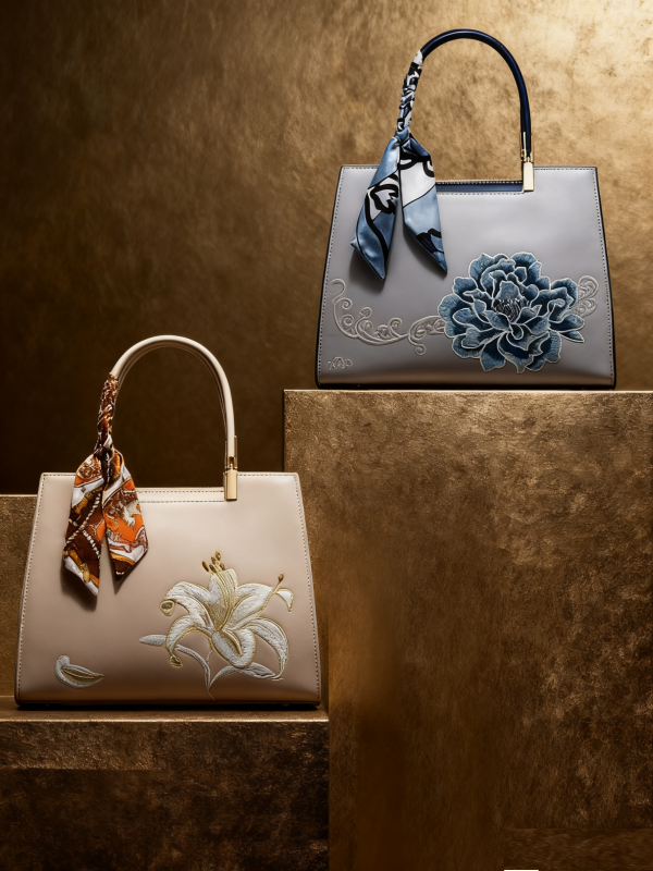 High-end Chinese embroidery large-capacity handbag and crossbody bag for women