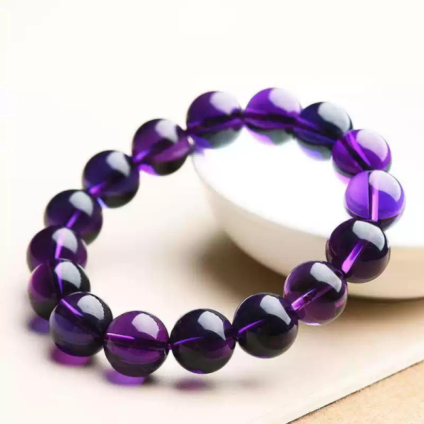 Brazil Uruguay All-Natural Amethyst Bracelet - 图片 2