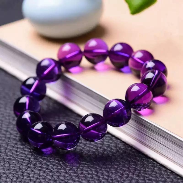 Brazil Uruguay All-Natural Amethyst Bracelet - 图片 3