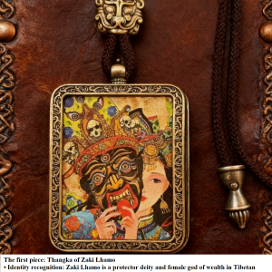 Hand-painted Thangka of Intangible Cultural Heritage