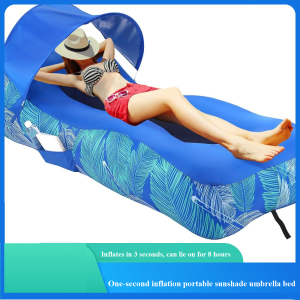 Portable lunch break bed, outdoor inflatable bed, dual-use on land and water